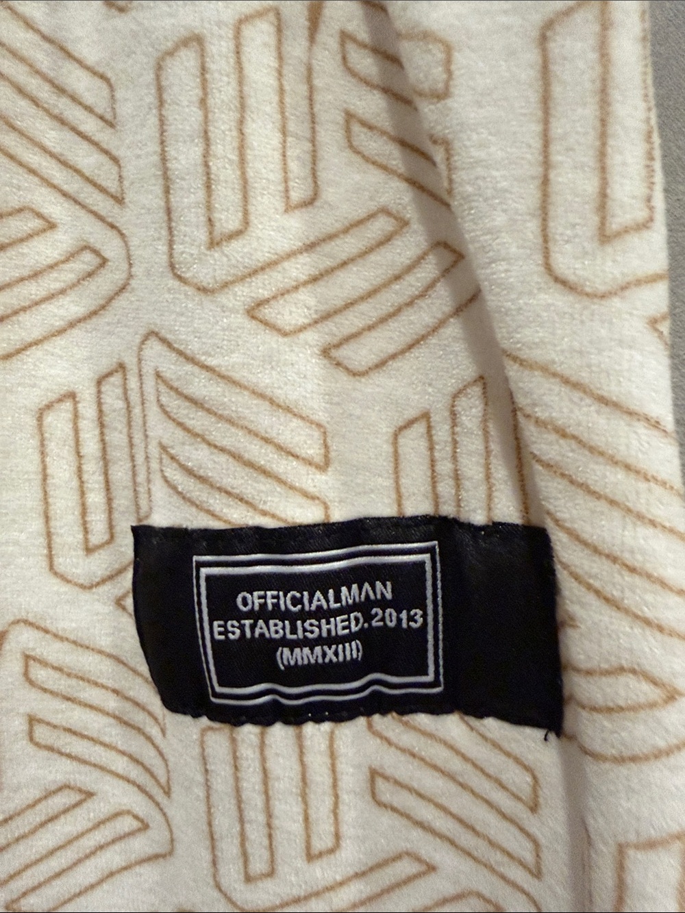 BOOHOO MAN Cream & Black Geometric Track Jacket and Joggers Set. LIKE NEW‼️ - Picture 9 of 14